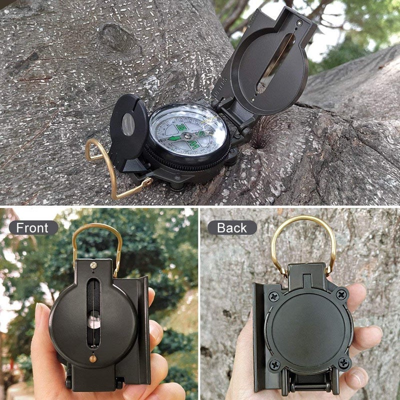 VANVENE Multifunctional Military Compass, Amy Green, Waterproof and Shakeproof, Compass for Outdoor, Camping, Hiking, Military Usage, Gifts - Image 3